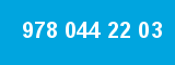 978 044 22 03 978 044 22 03